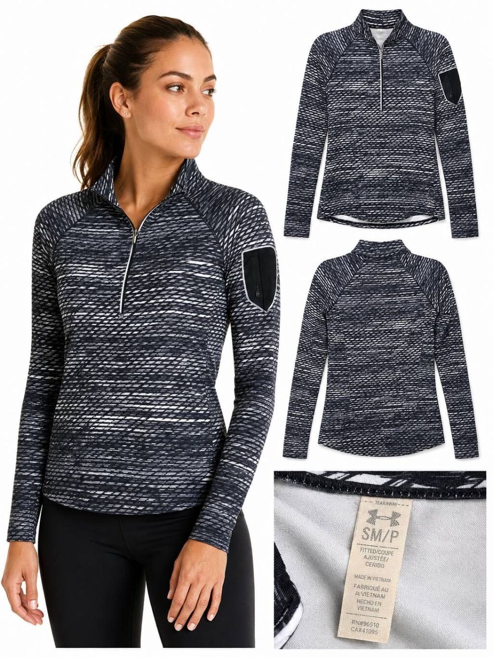 Under Armour Womens HeatGear 1/2 Zip Pullover Small